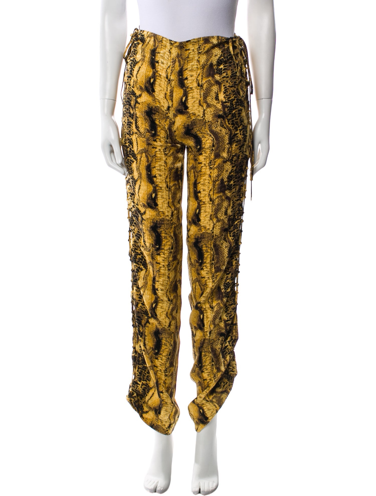 Matériel Tbilisi Animal Print Straight Leg Pants