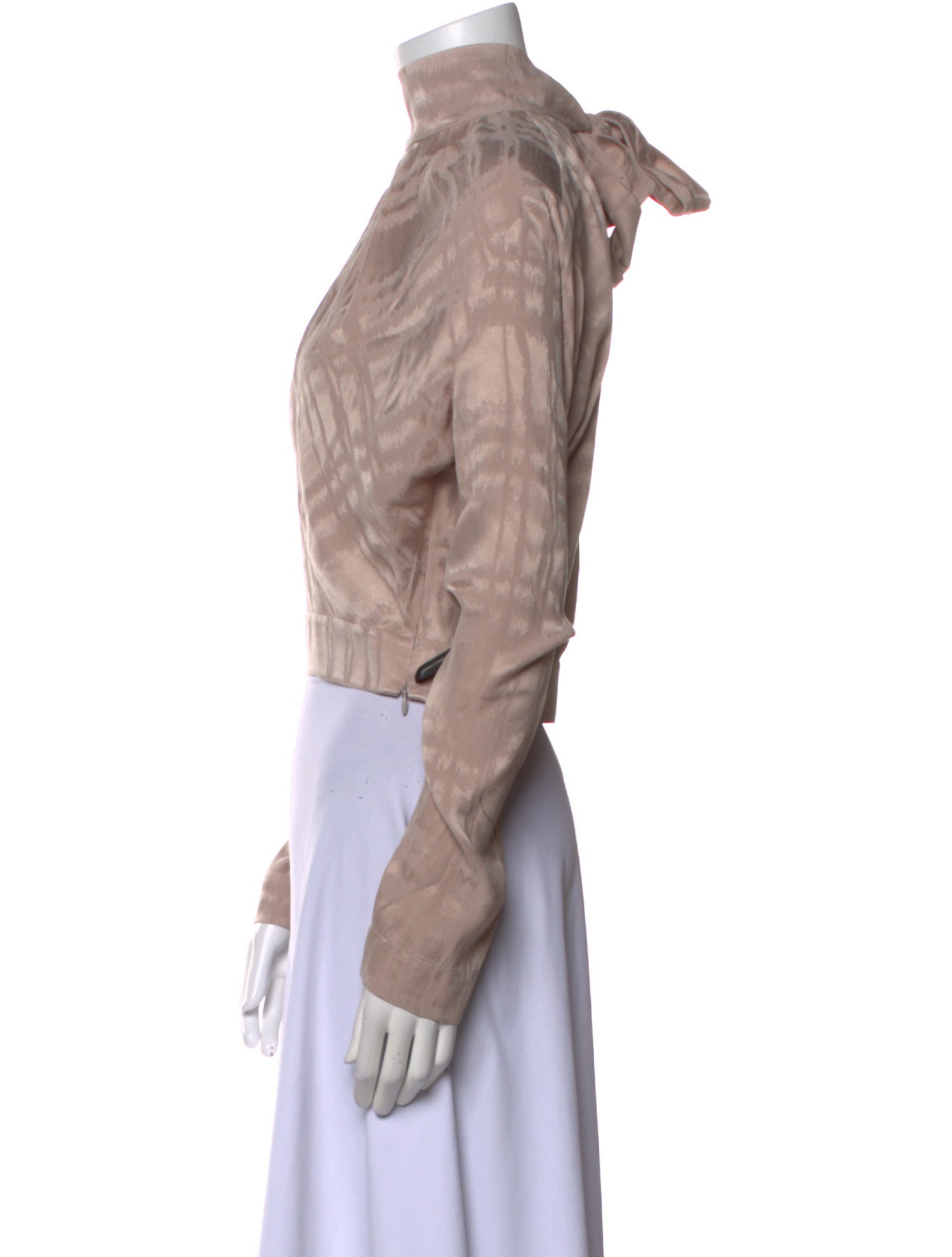 Matériel Tbilisi Mock Neck Long Sleeve Crop Top