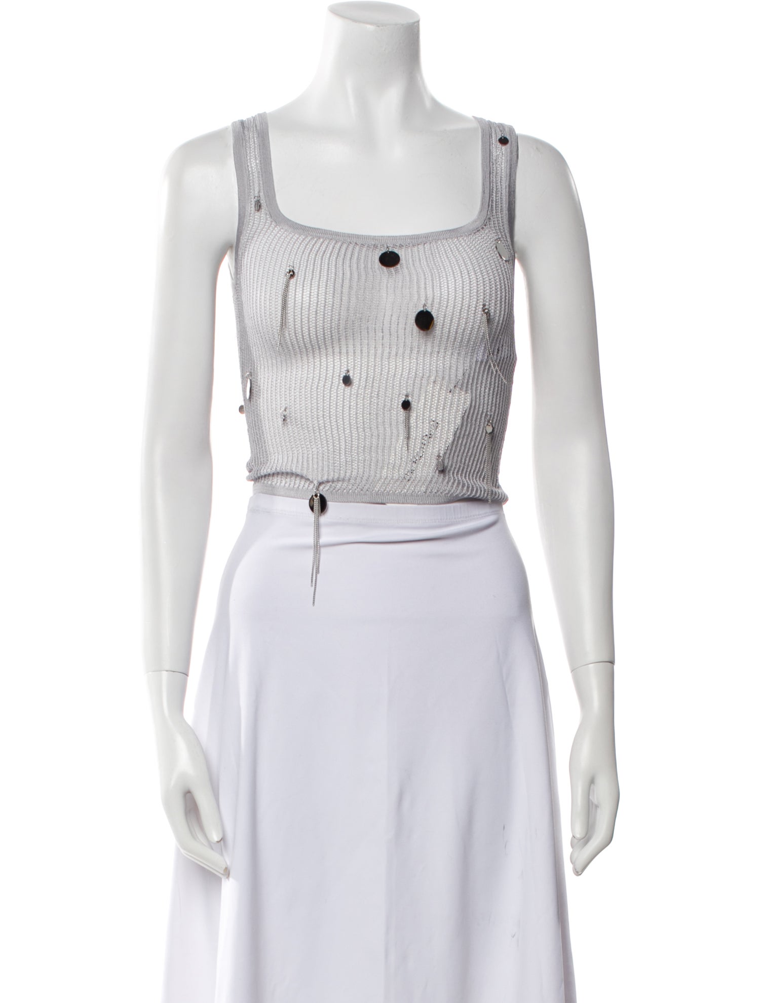 Matériel Tbilisi Square Neckline Sleeveless Crop Top w/ Tags