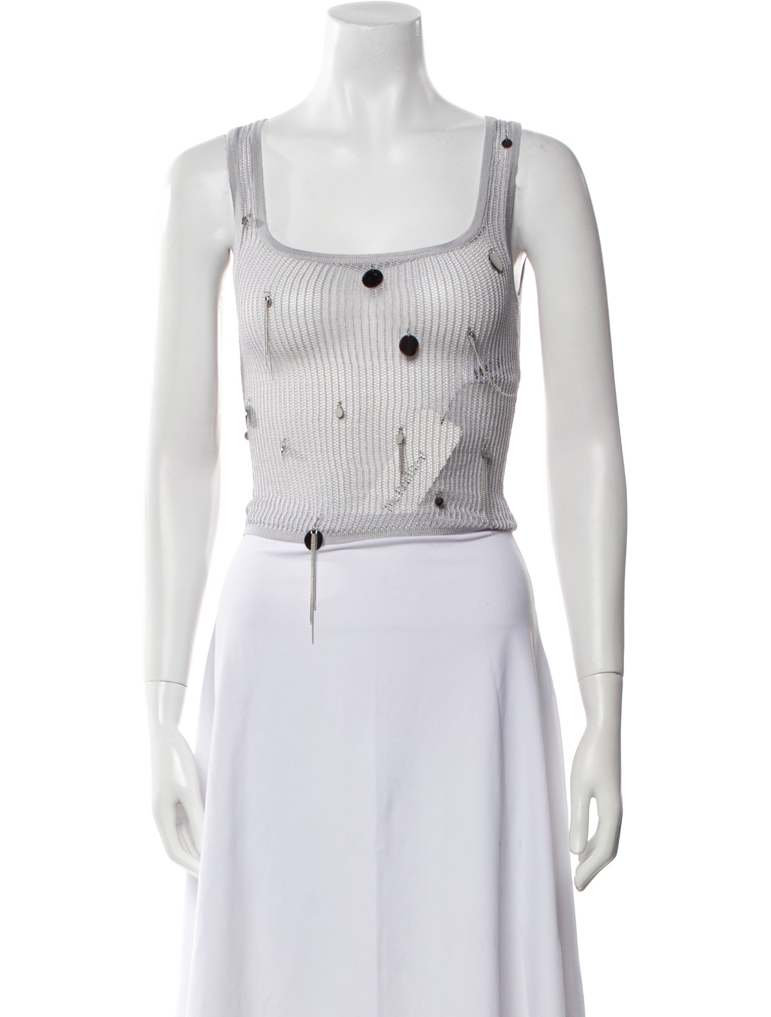 Matériel Tbilisi Square Neckline Sleeveless Crop Top w/ Tags