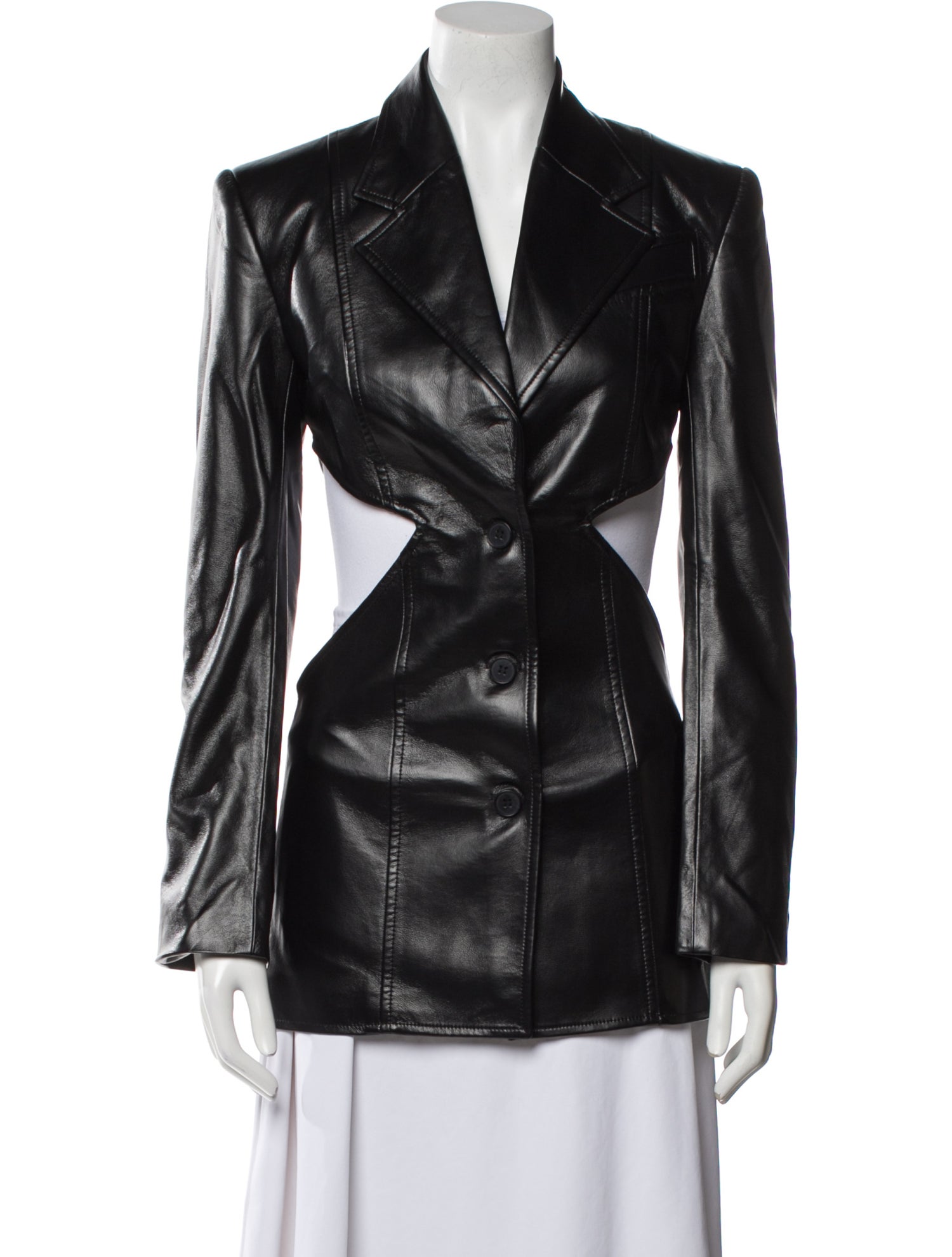 Matériel Tbilisi Faux Leather Blazer w/ Tags