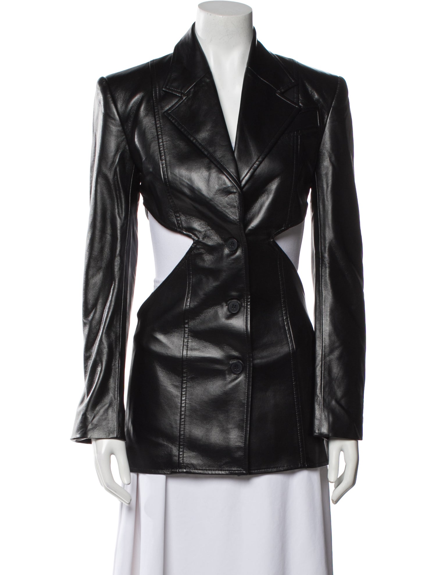 Matériel Tbilisi Faux Leather Blazer w/ Tags