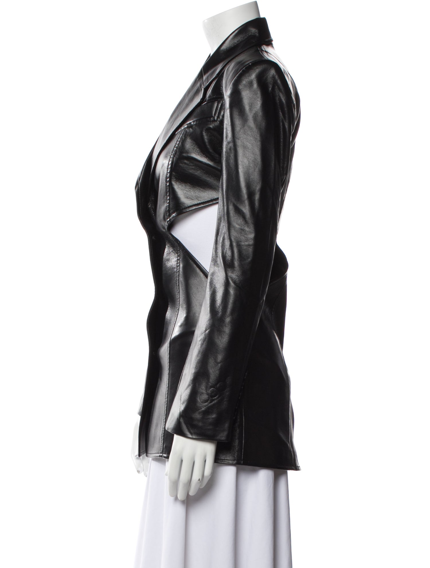 Matériel Tbilisi Faux Leather Blazer w/ Tags