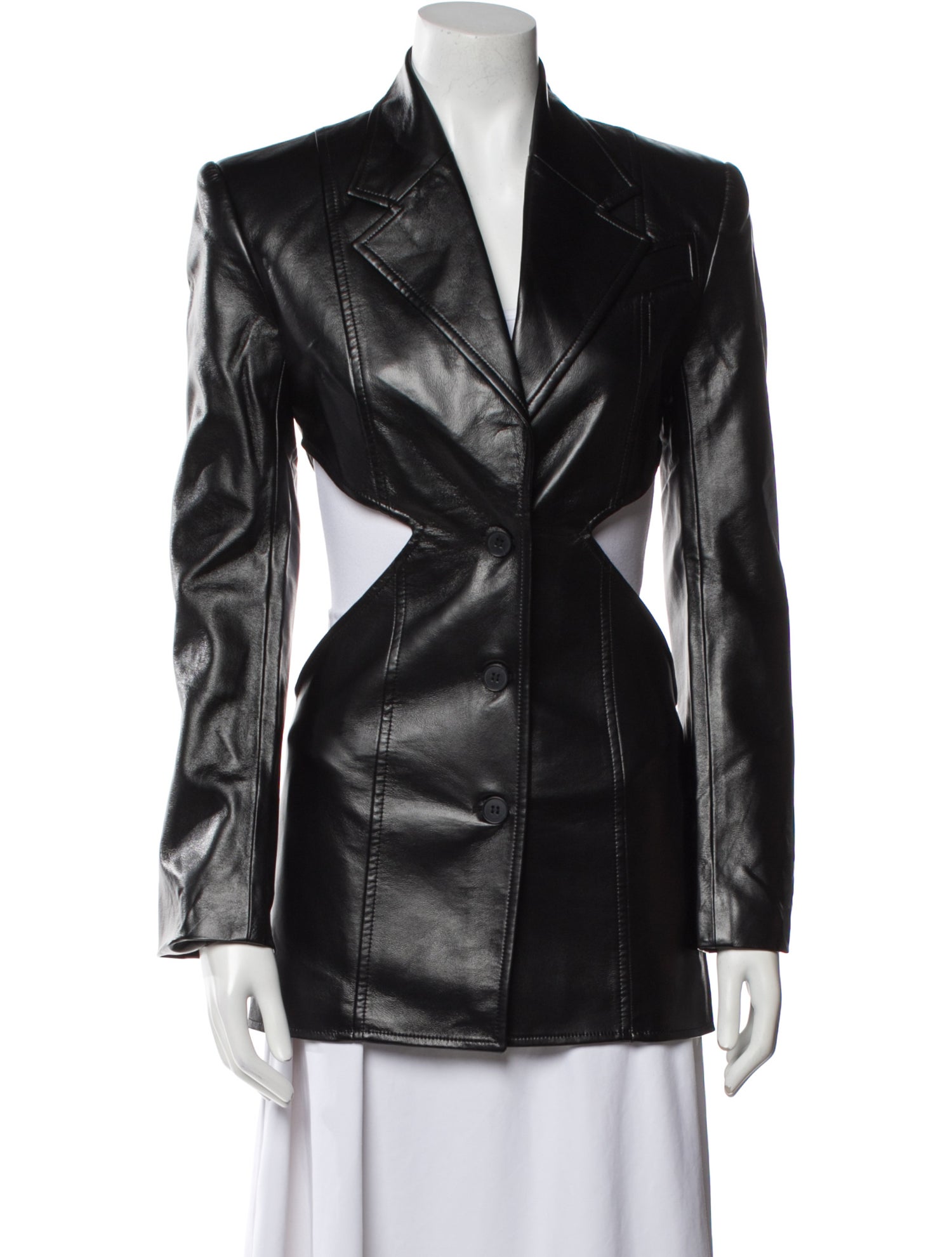 Matériel Tbilisi Faux Leather Blazer w/ Tags