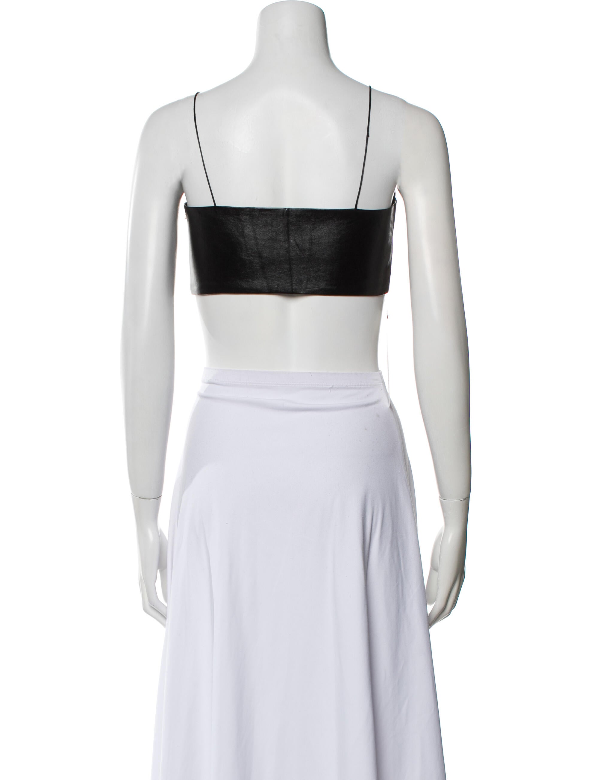 Matériel Tbilisi Square Neckline Sleeveless Crop Top