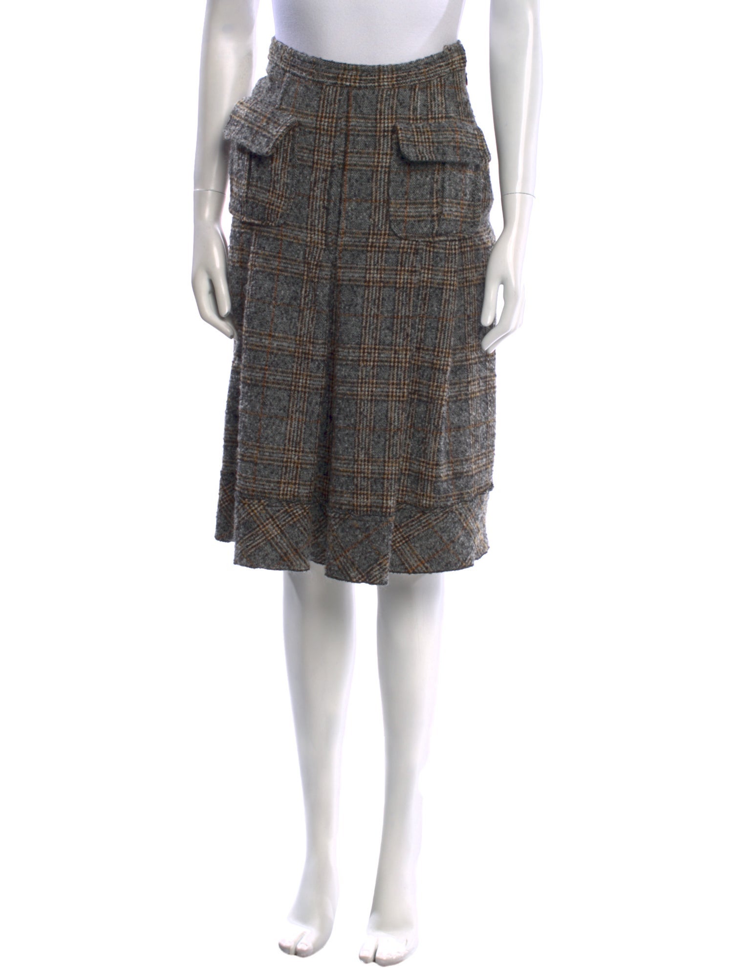 Maurizio Pecoraro Plaid Print Knee-Length Skirt