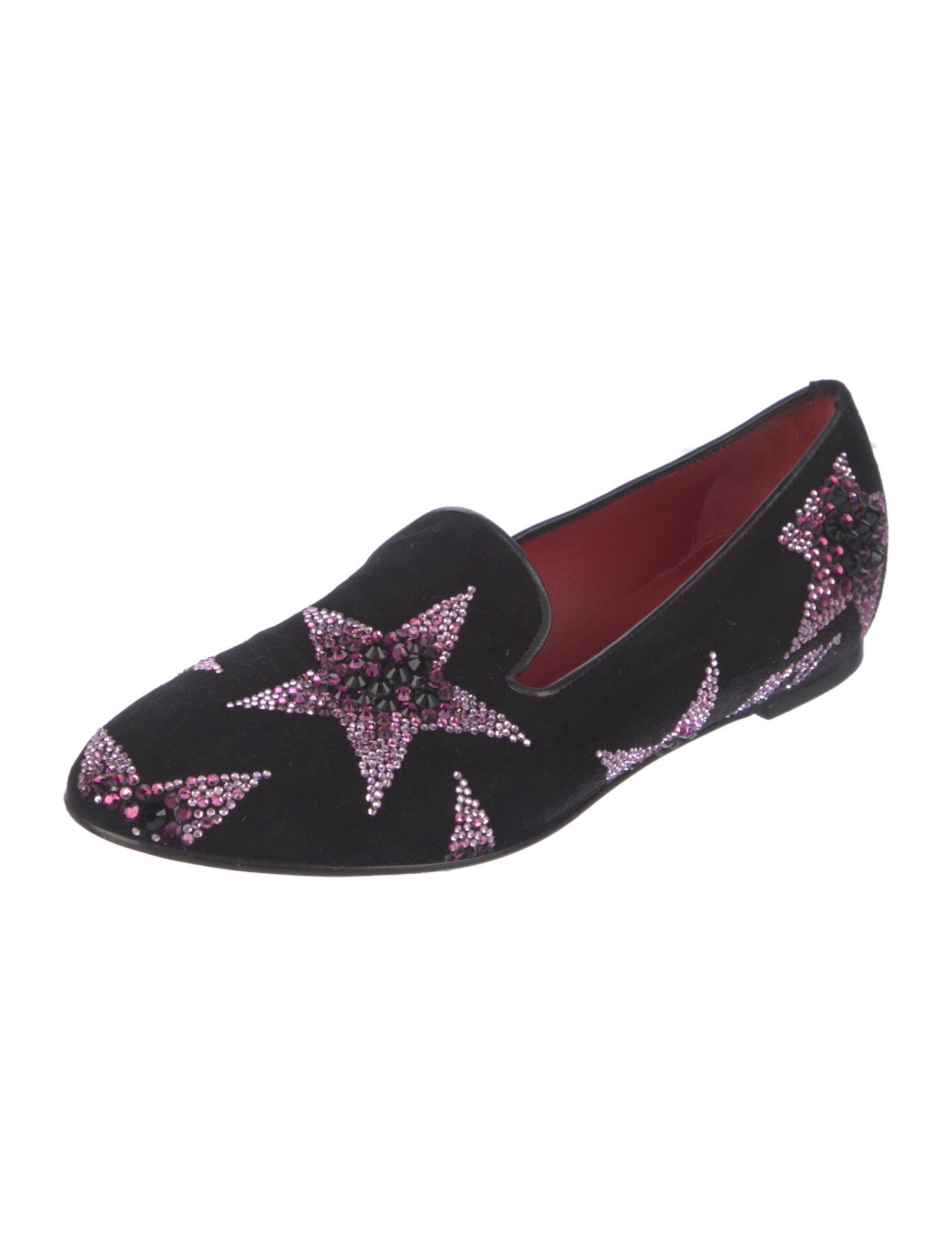 Mauro Volponi Suede Floral Print Loafers