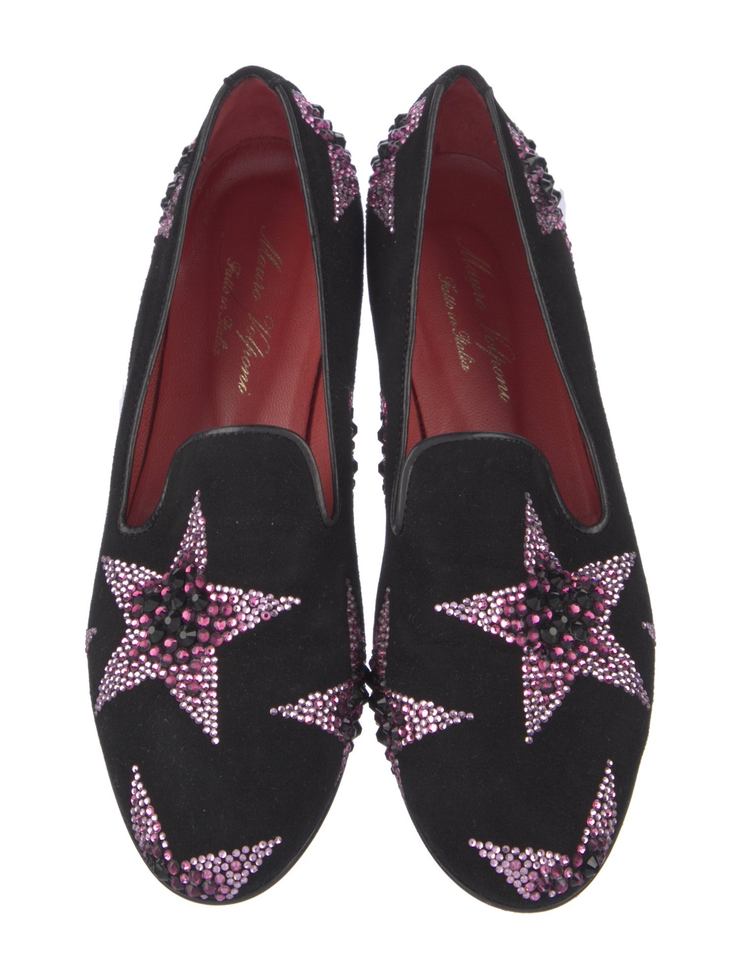 Mauro Volponi Suede Floral Print Loafers