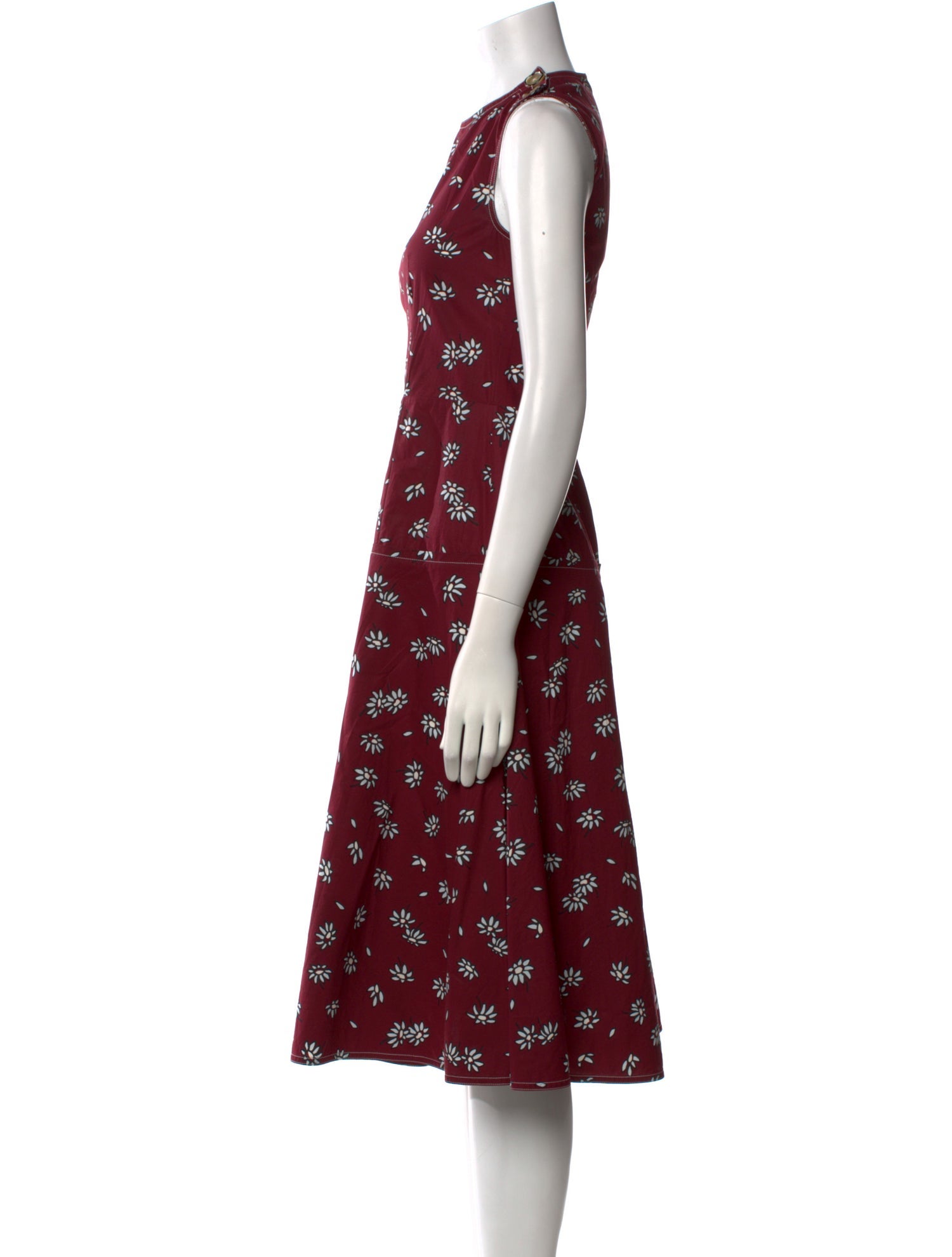 Marni x Frank Navin Floral Print Midi Length Dress
