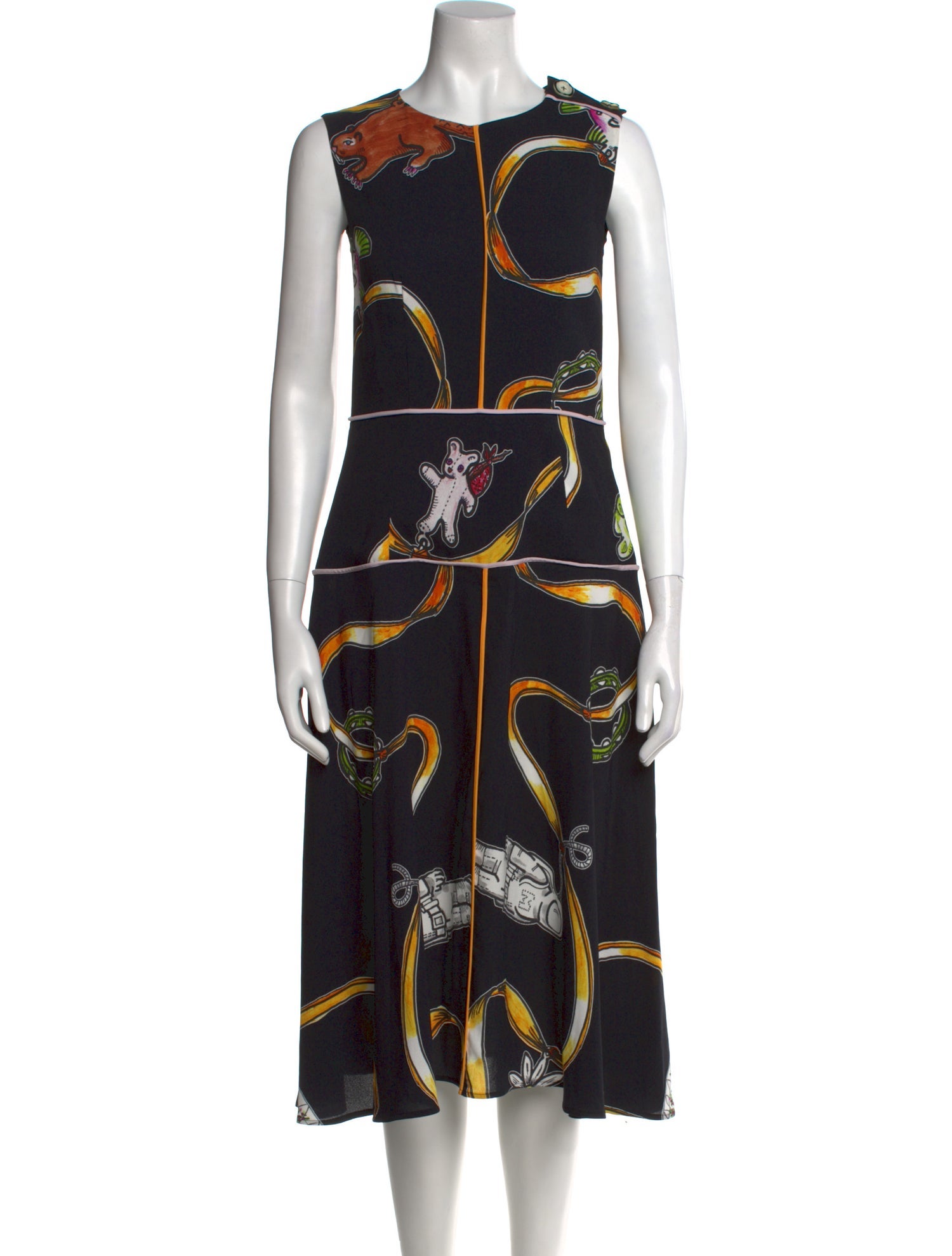 Marni x Frank Navin Printed Midi Length Dress