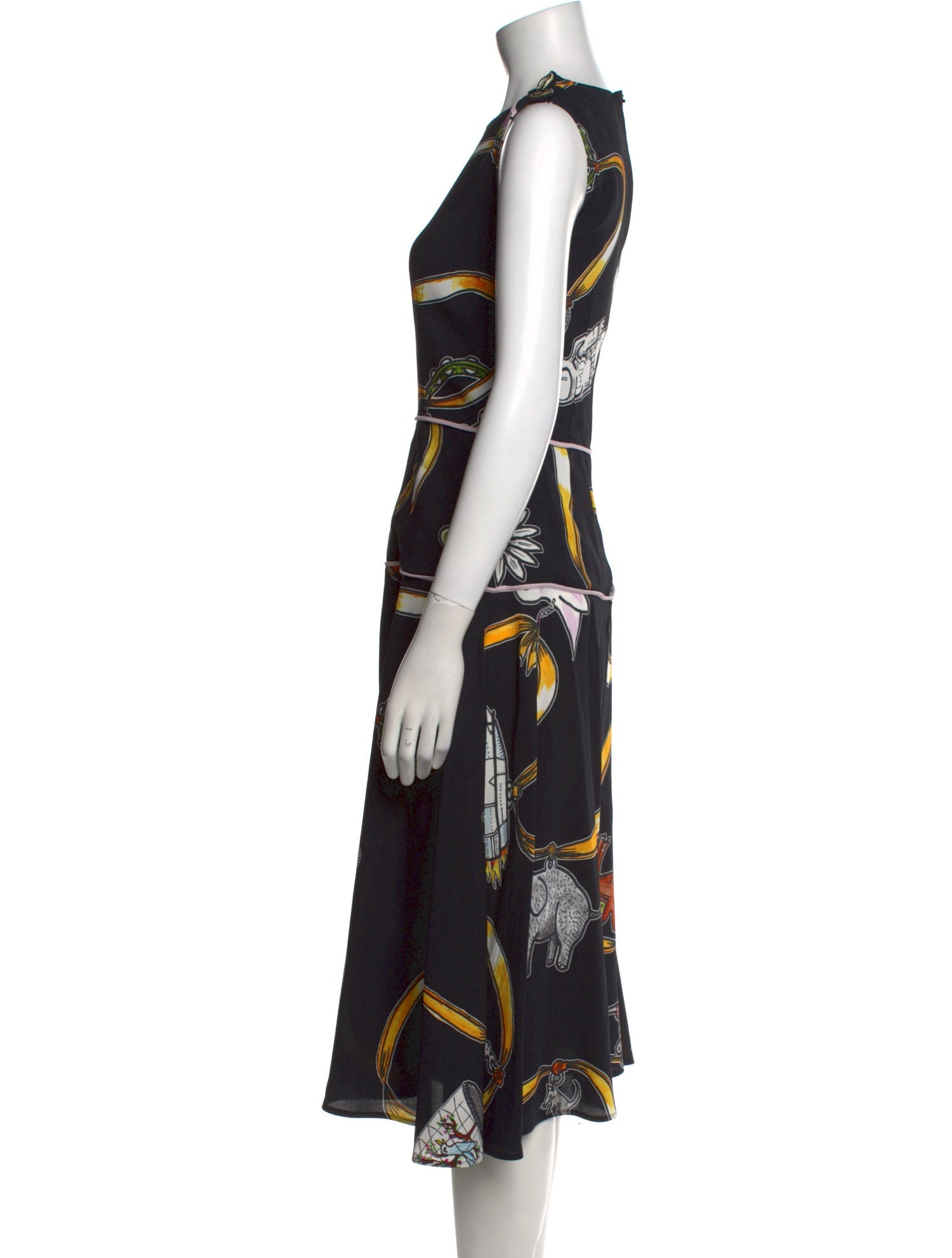 Marni x Frank Navin Printed Midi Length Dress