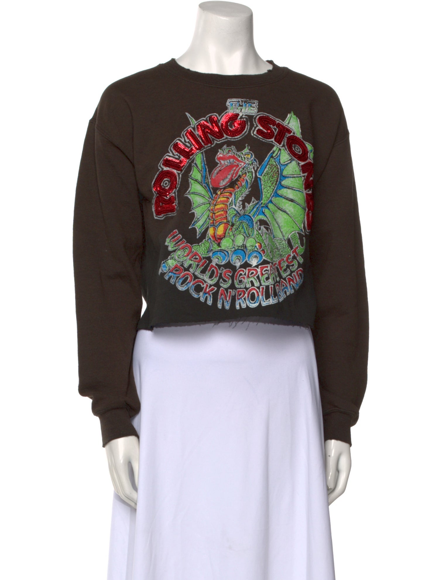 MadeWorn Graphic Print Crew Neck Sweatshirt