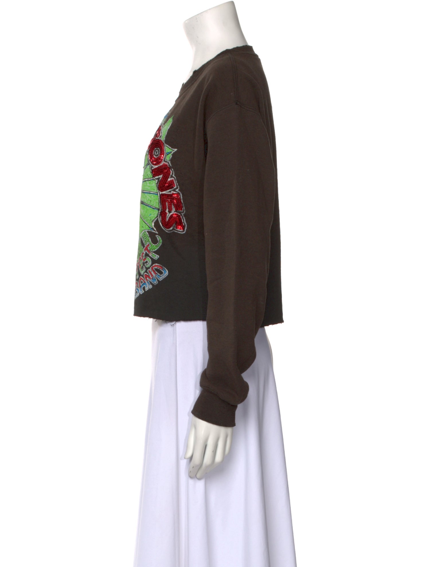 MadeWorn Graphic Print Crew Neck Sweatshirt