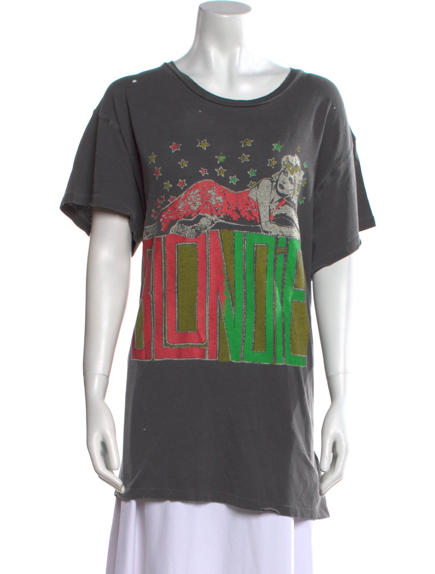 MadeWorn Graphic Print Bateau Neckline T-Shirt