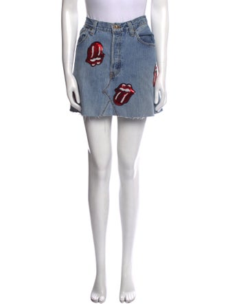 MadeWorn Distressed Accents Mini Skirt