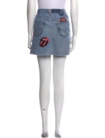 MadeWorn Distressed Accents Mini Skirt