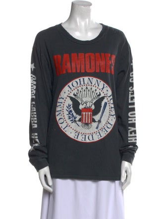 MadeWorn Graphic Print Scoop Neck Sweatshirt