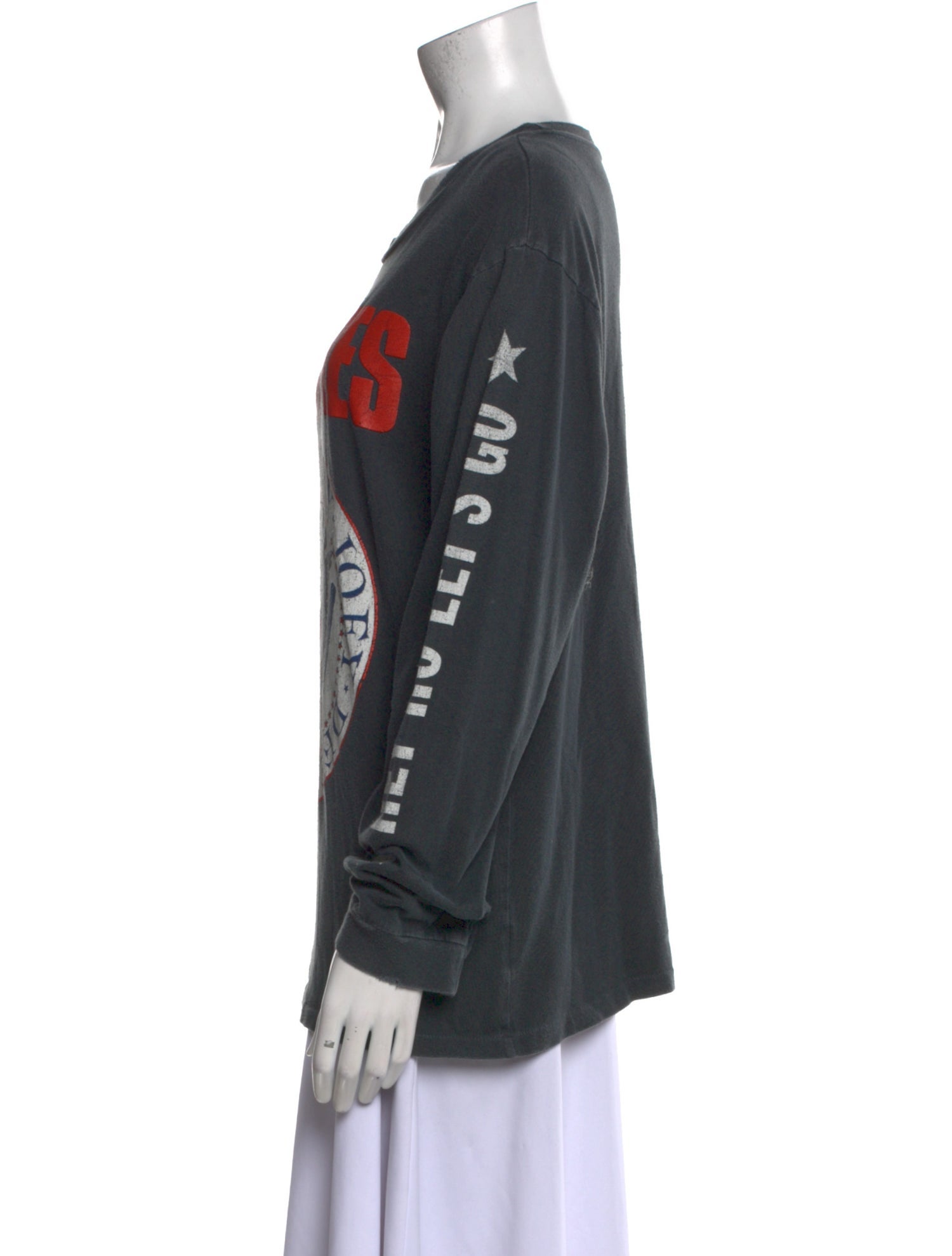 MadeWorn Graphic Print Scoop Neck Sweatshirt