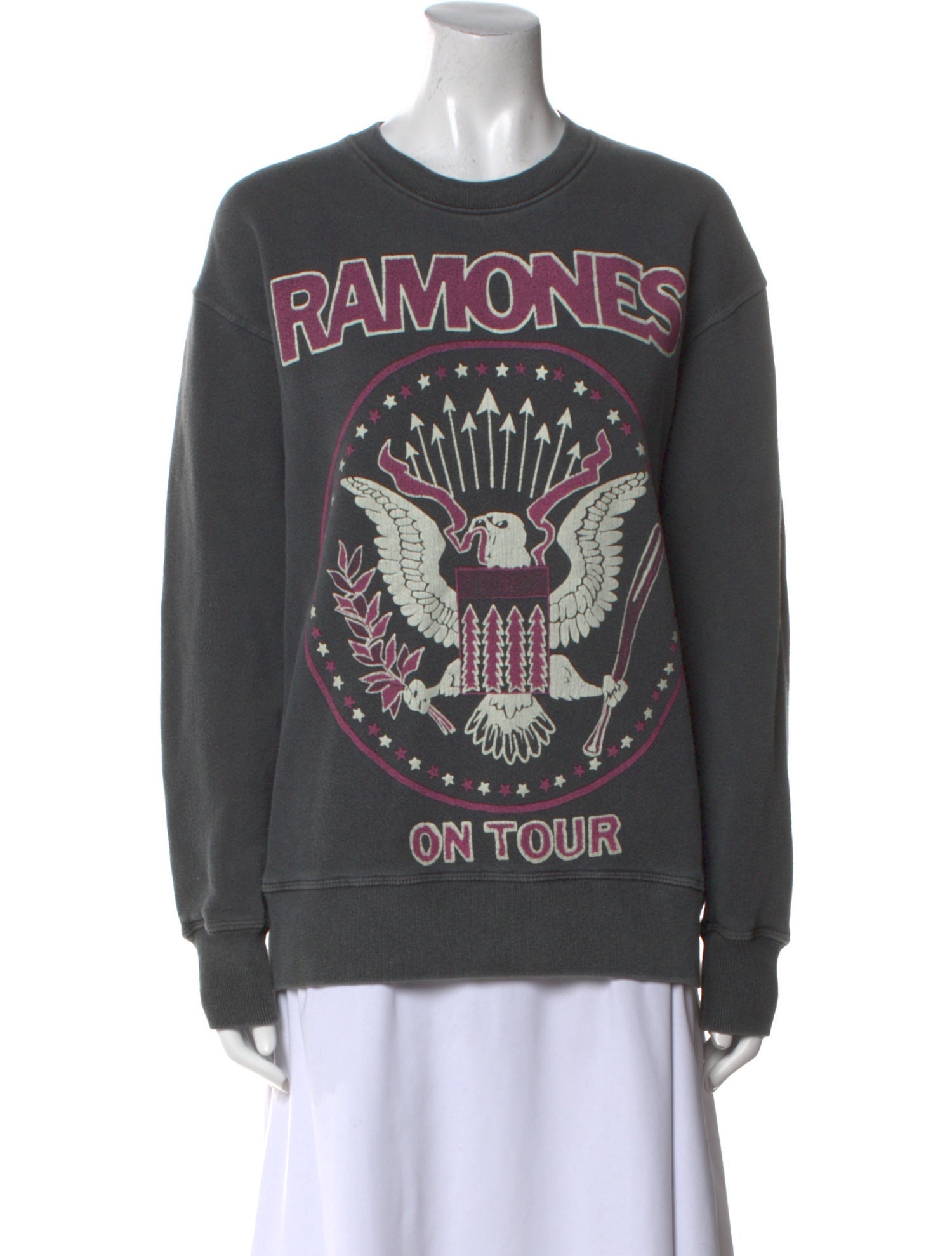 MadeWorn Graphic Print Crew Neck Sweater