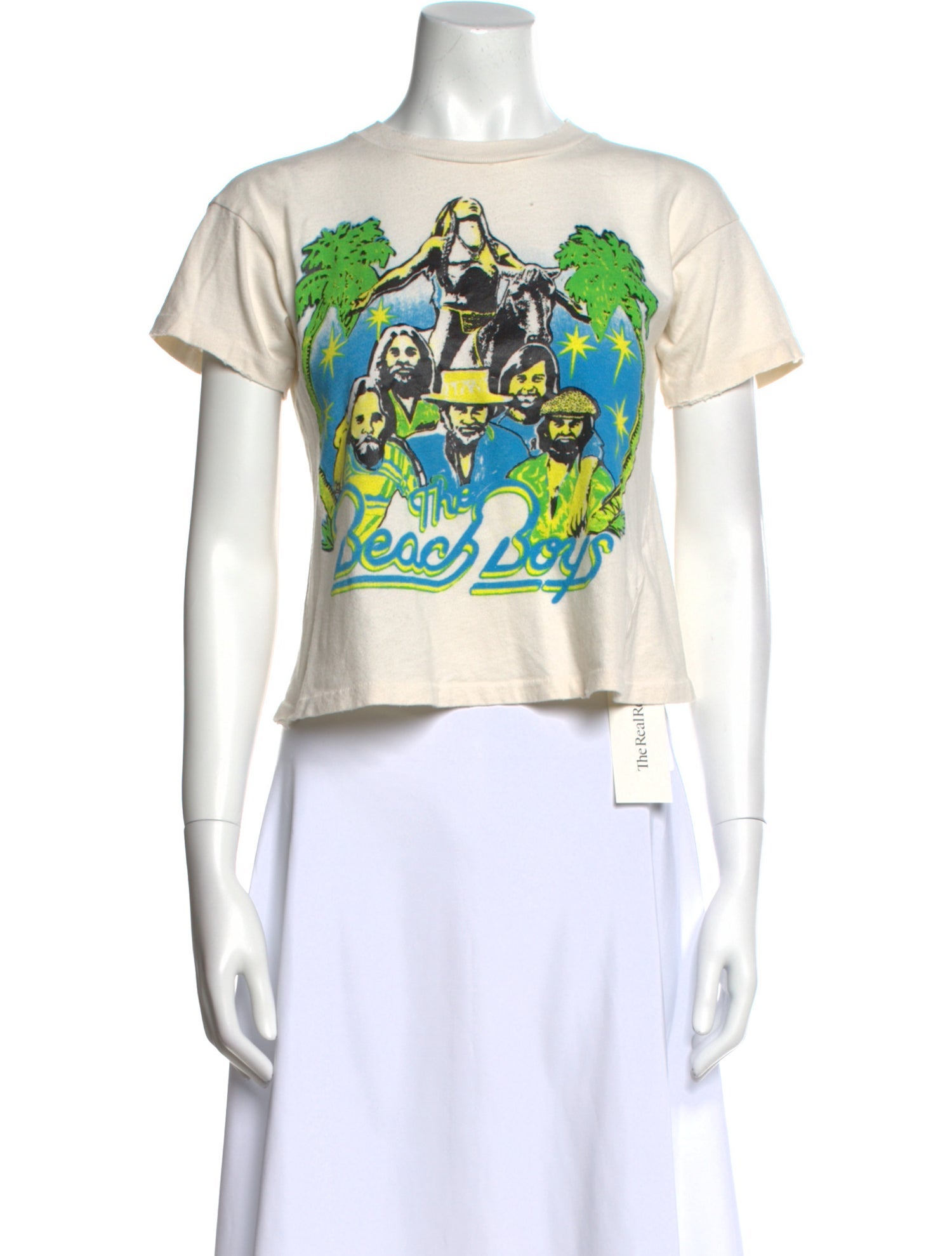 MadeWorn Graphic Print Bateau Neckline T-Shirt w/ Tags