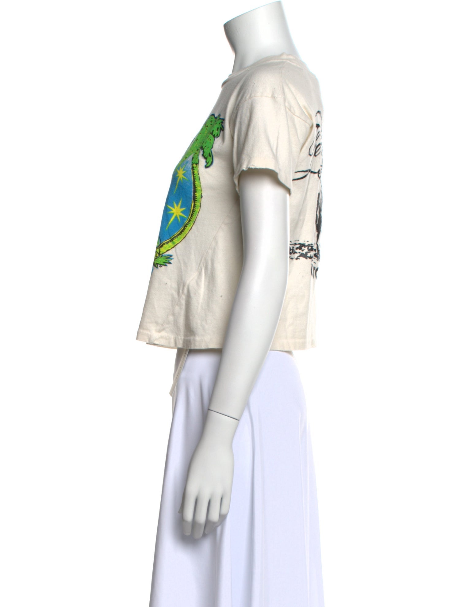 MadeWorn Graphic Print Bateau Neckline T-Shirt w/ Tags