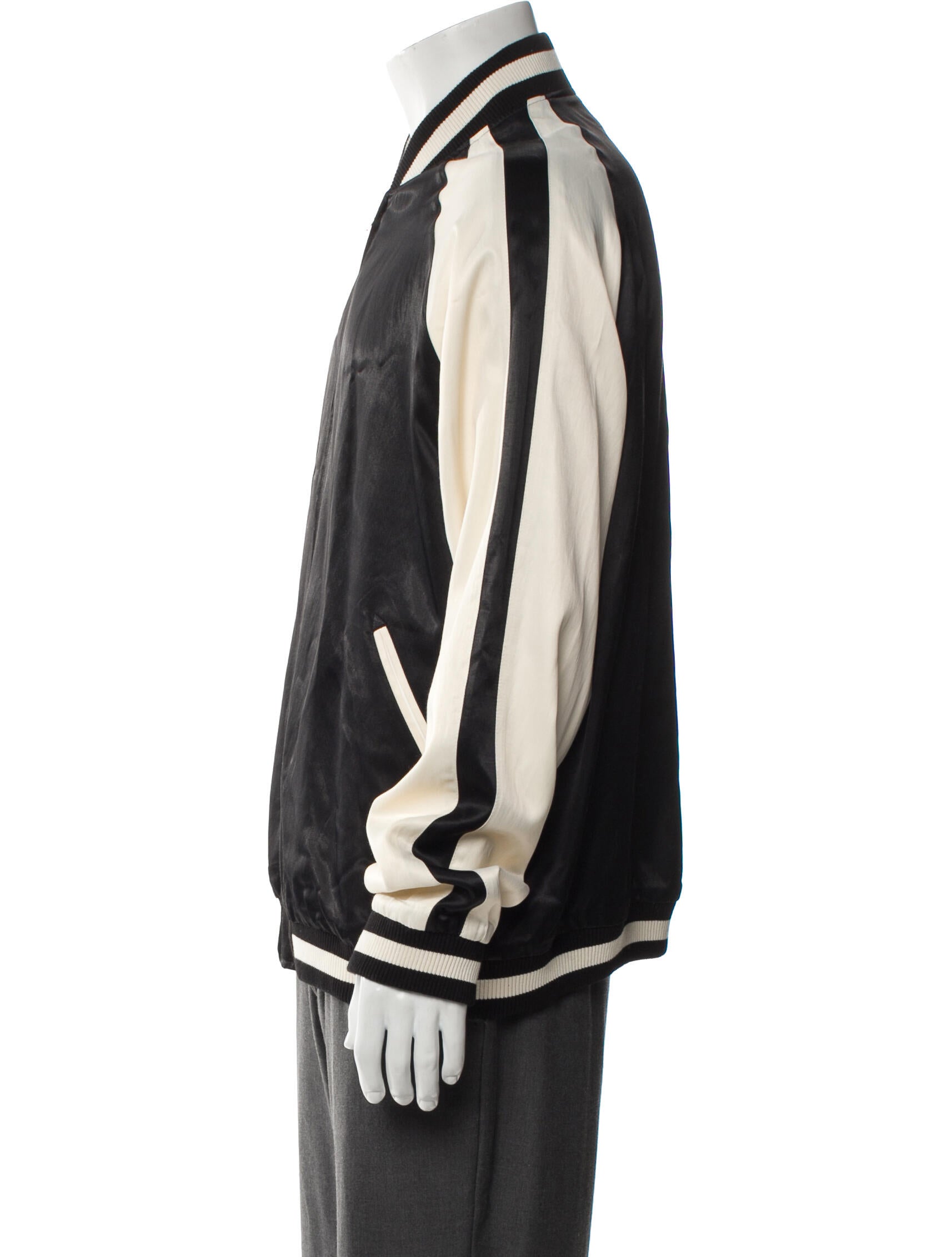 MadeWorn Colorblock Pattern Bomber Jacket