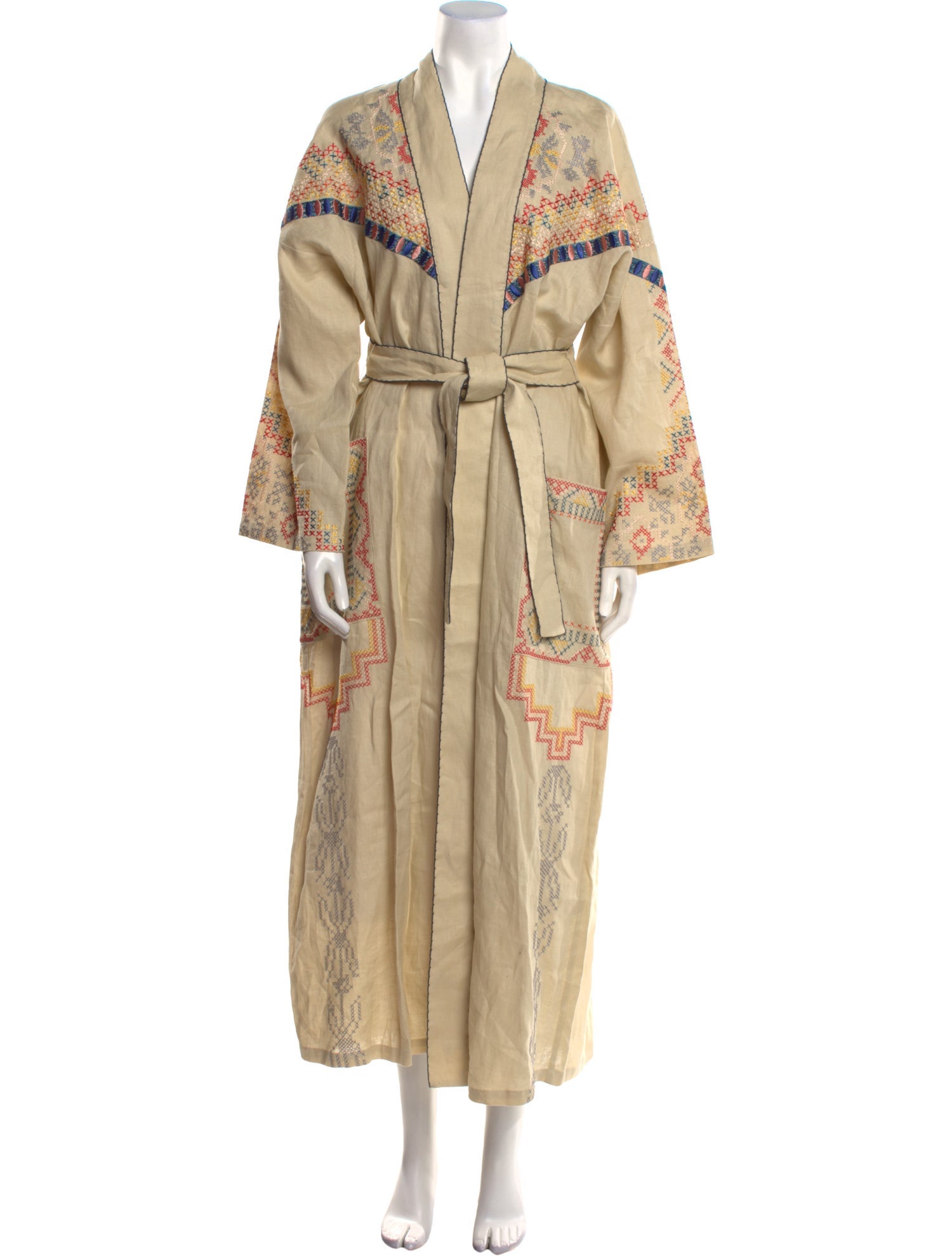 MAX&Co. Linen Patterned Robe