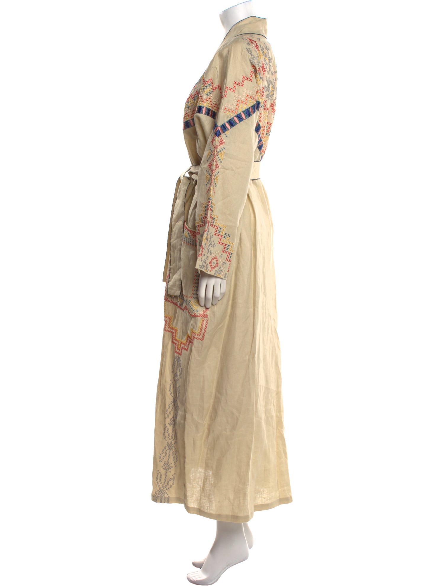 MAX&Co. Linen Patterned Robe