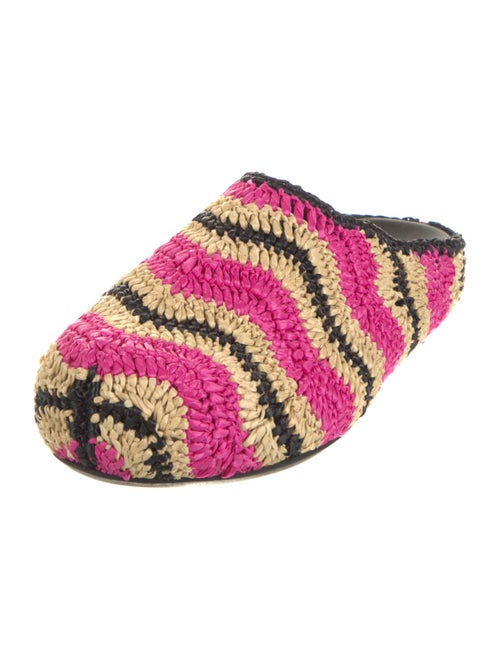 Marni x NO VACANCY INN Straw Striped Mules