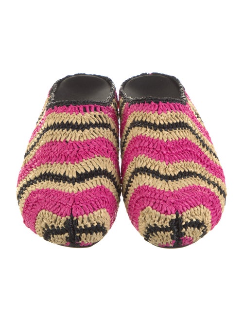 Marni x NO VACANCY INN Straw Striped Mules