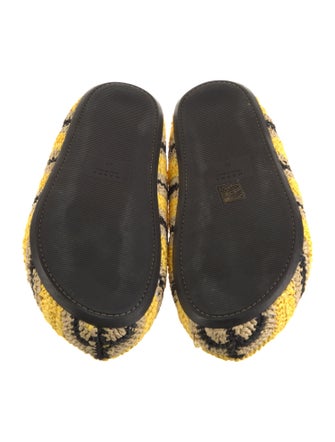 Marni x NO VACANCY INN Straw Striped Slides