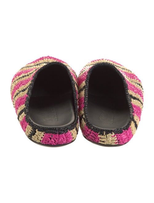 Marni x NO VACANCY INN Straw Striped Slides