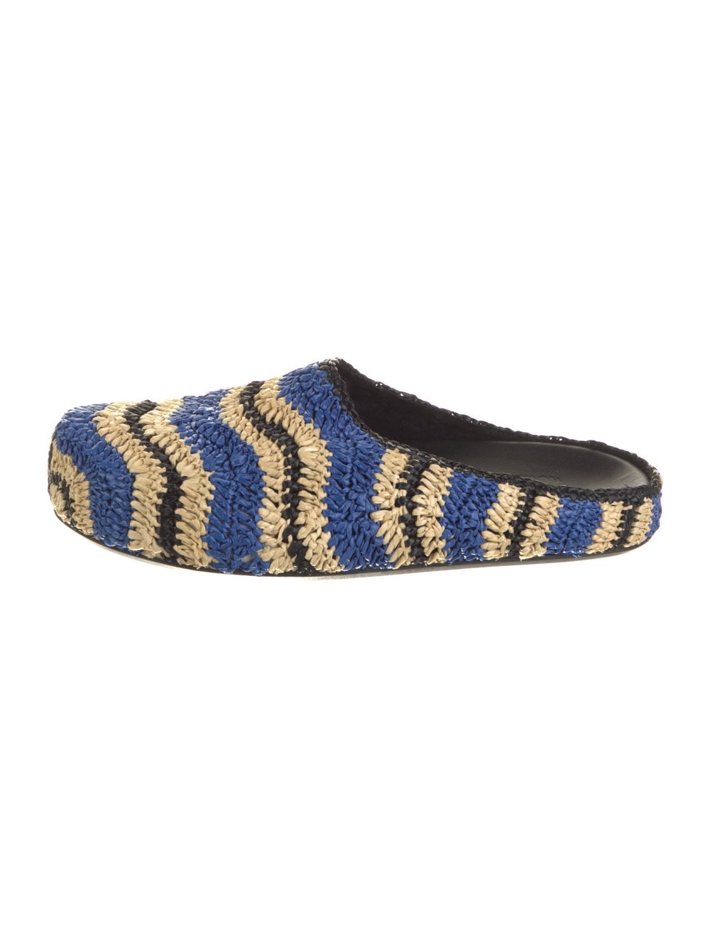 Marni x NO Vacancy INN Straw Slides Neutrals Stri… - image 1