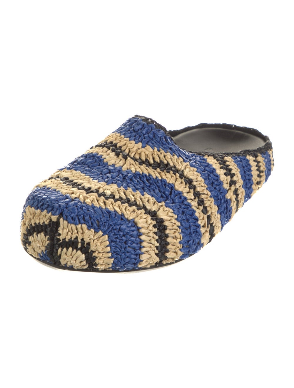 Marni x NO Vacancy INN Straw Slides Neutrals Stri… - image 2