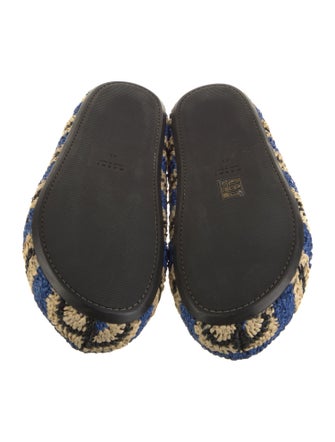 Marni x NO VACANCY INN Straw Striped Slides