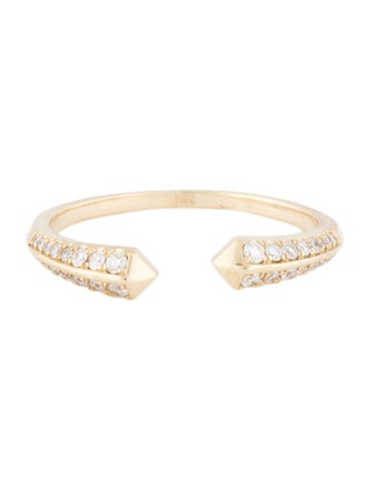 Maya Brenner Designs 14K Diamond Open Ring