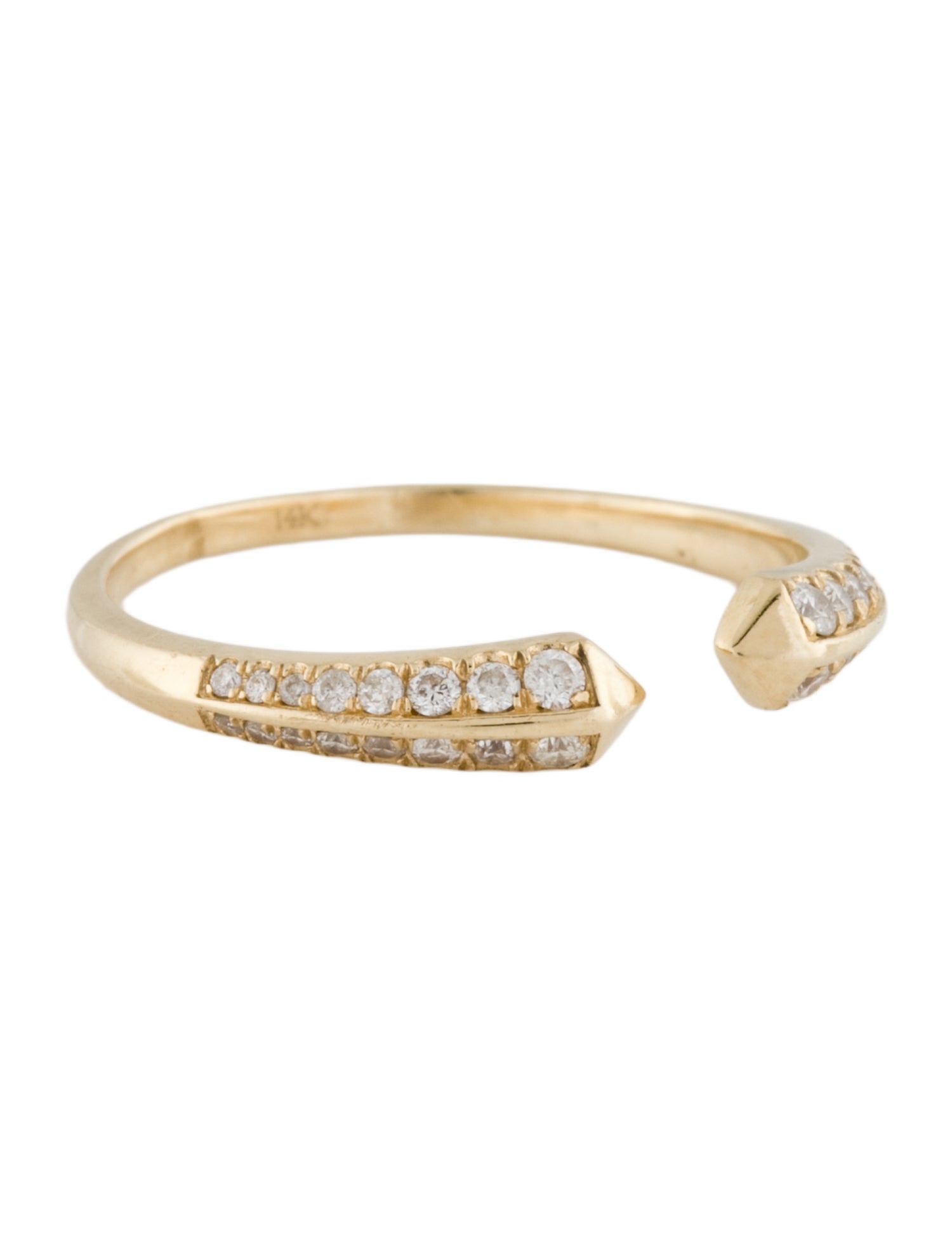 Maya Brenner Designs 14K Diamond Open Ring
