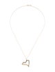 Maya Brenner Designs 14K Diamond-Accented New York State Pendant Necklace