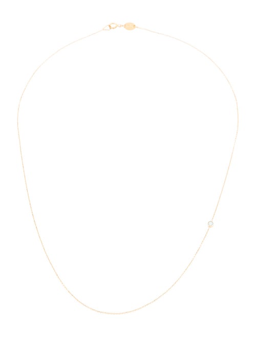 Maya Brenner Designs 14K Topaz Asymmetrical Birthstone Necklace