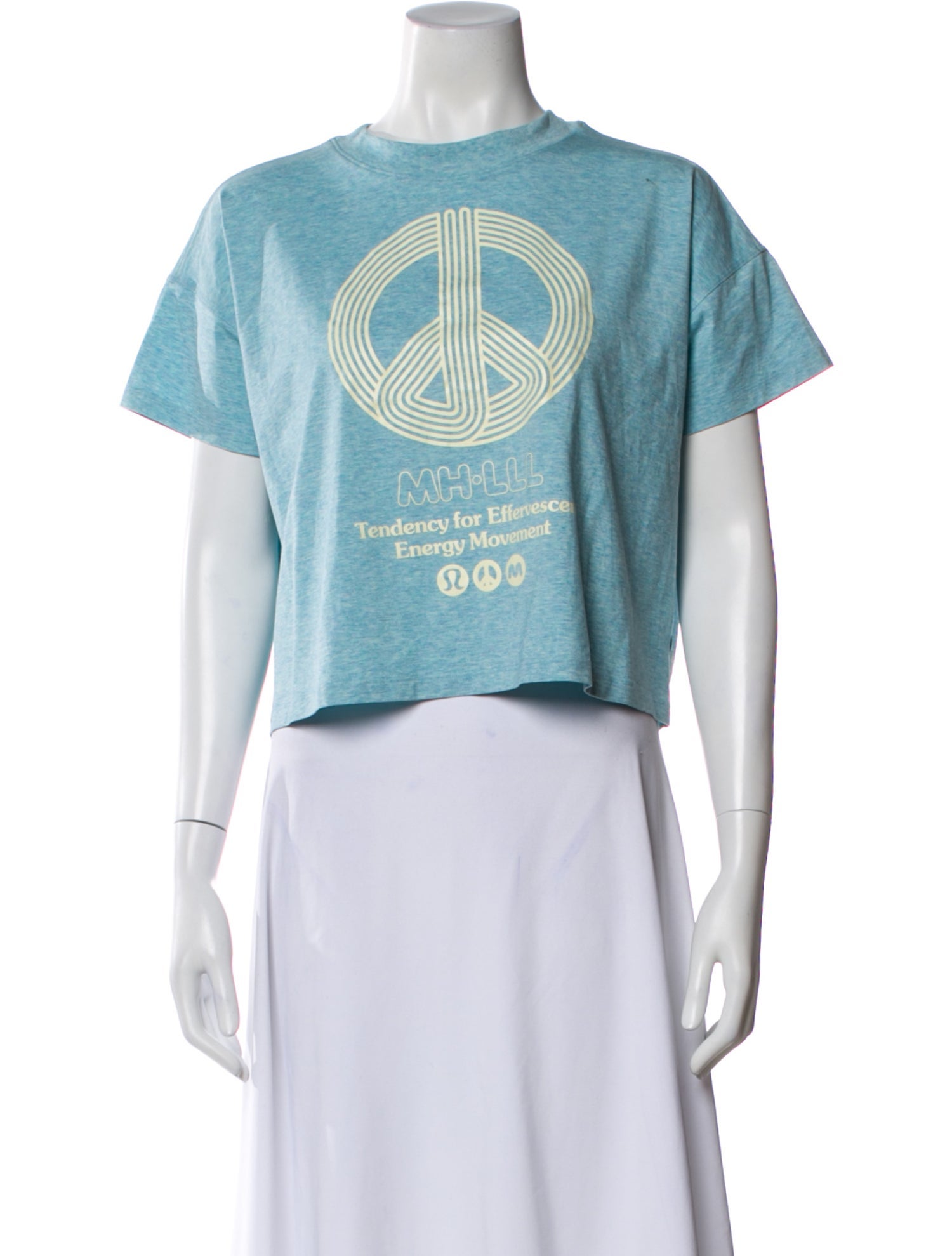 Madhappy x Lululemon Graphic Print Crew Neck Crop Top