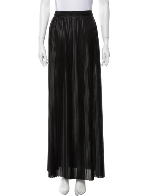 By Malene Birger Pleated Accents Long Skirt Black