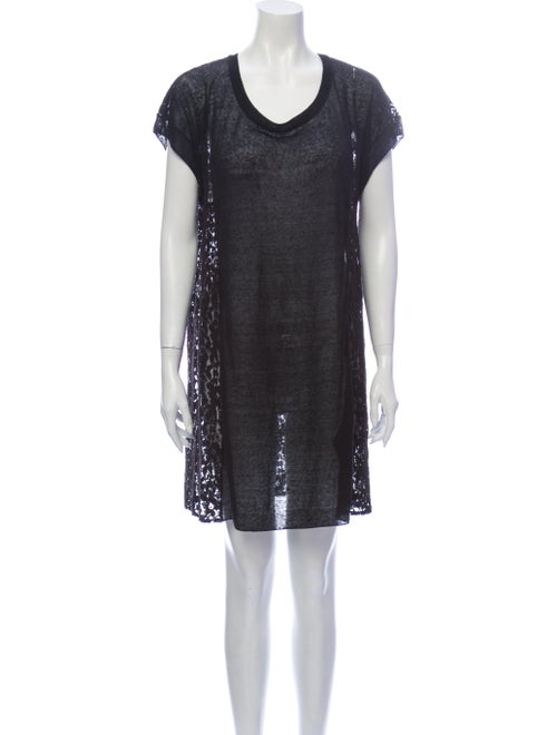 By Malene Birger Linen Mini Dress Black