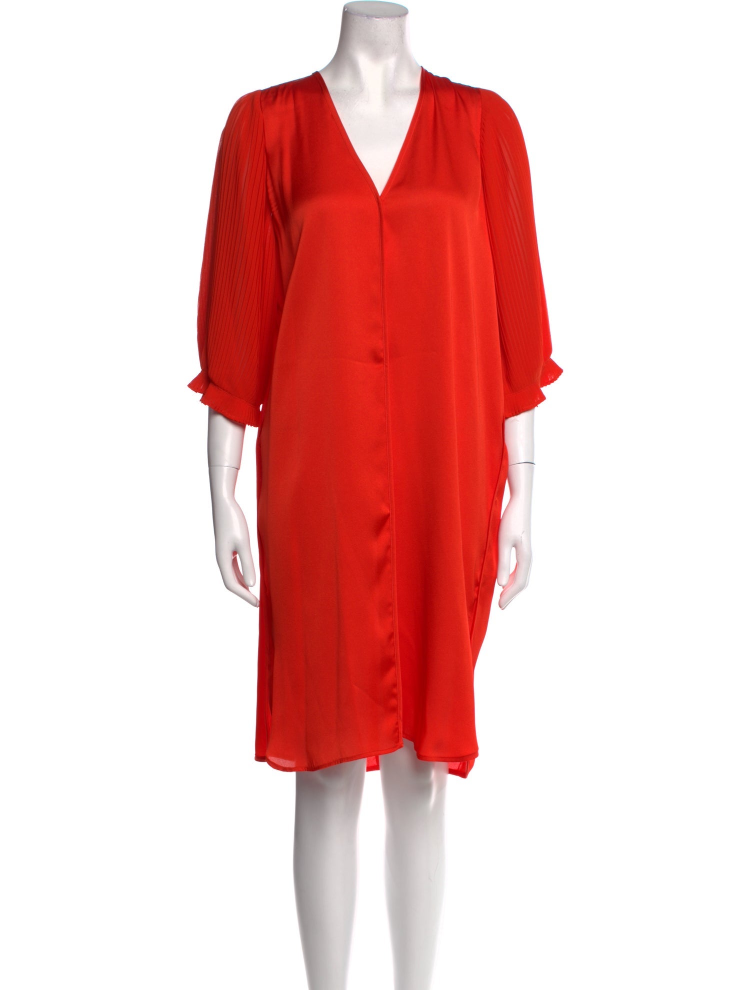 By Malene Birger V-Neck Knee-Length Dress