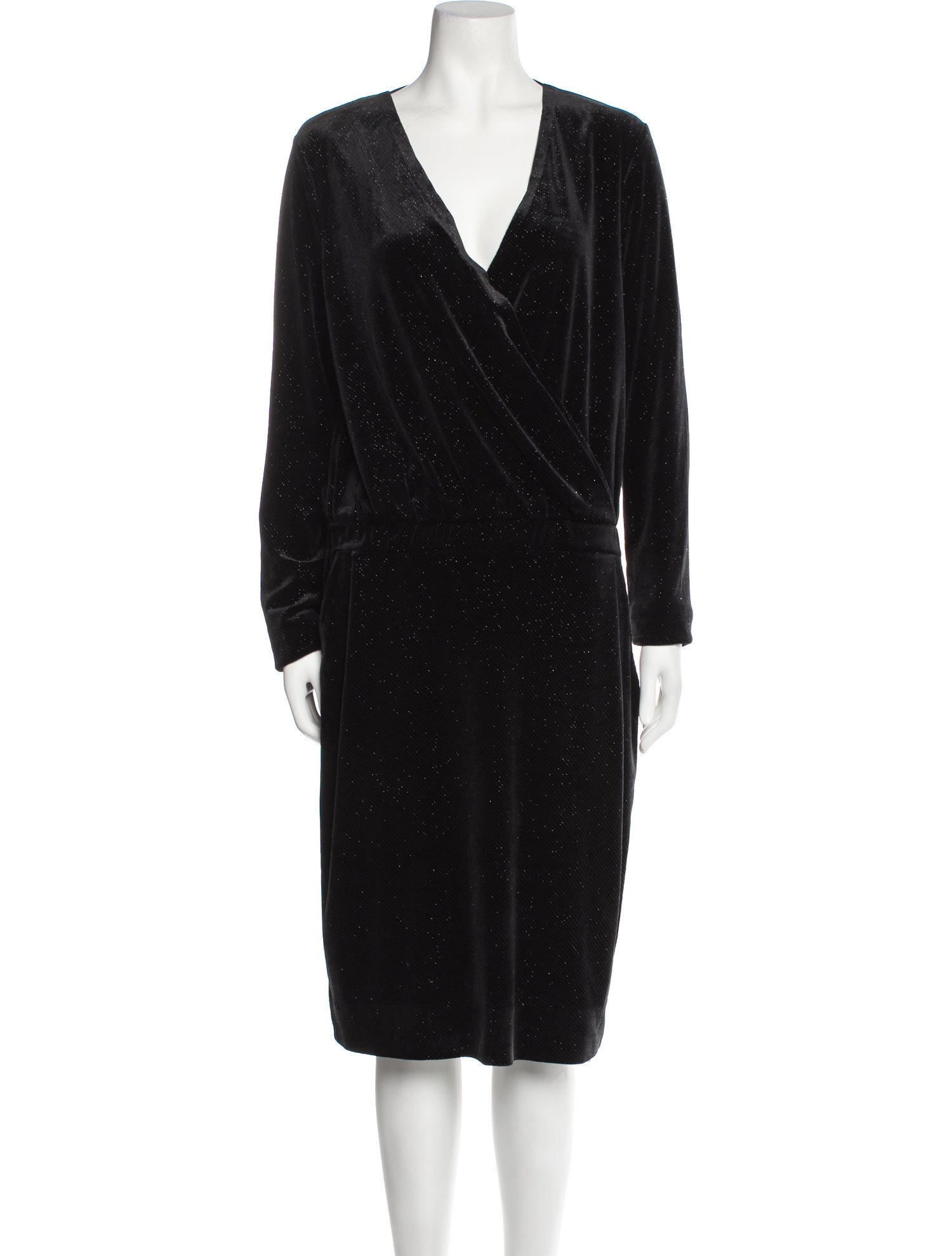 By Malene Birger V-Neck Knee-Length Dress
