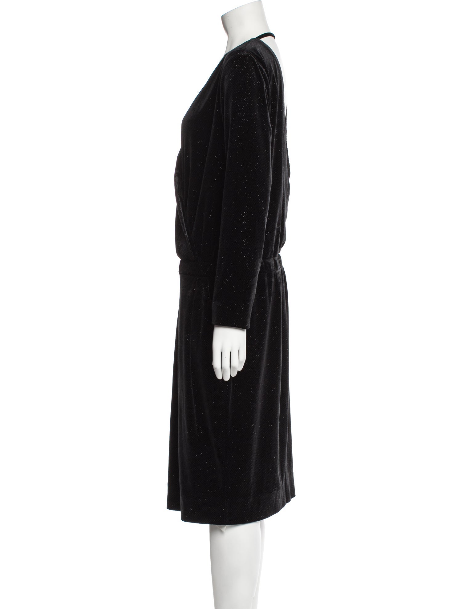 By Malene Birger V-Neck Knee-Length Dress