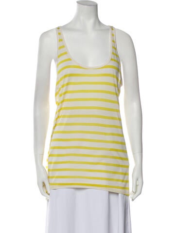 By Malene Birger Tops Striped Scoop Neck Top XS