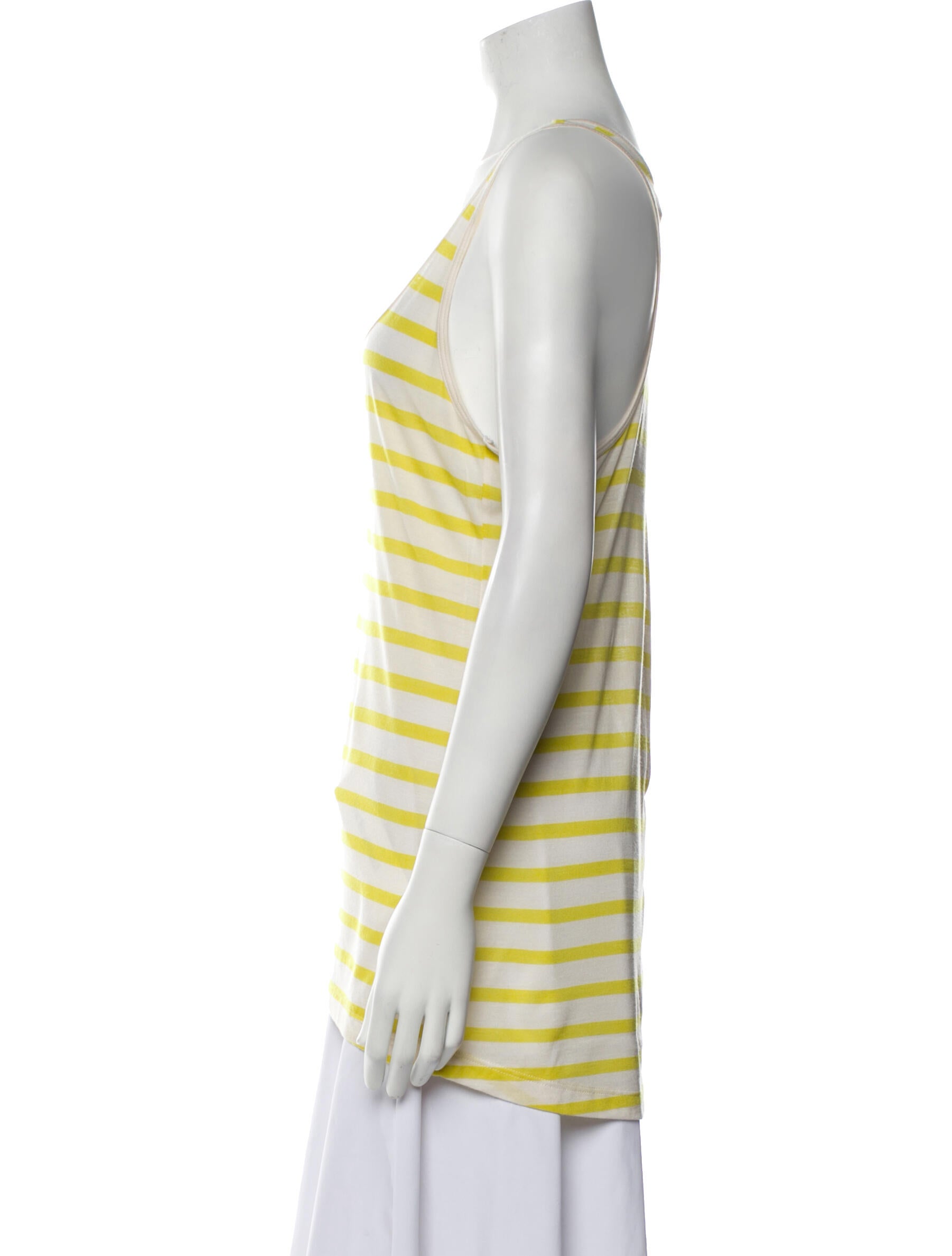 By Malene Birger Striped Scoop Neck Top w/ Tags