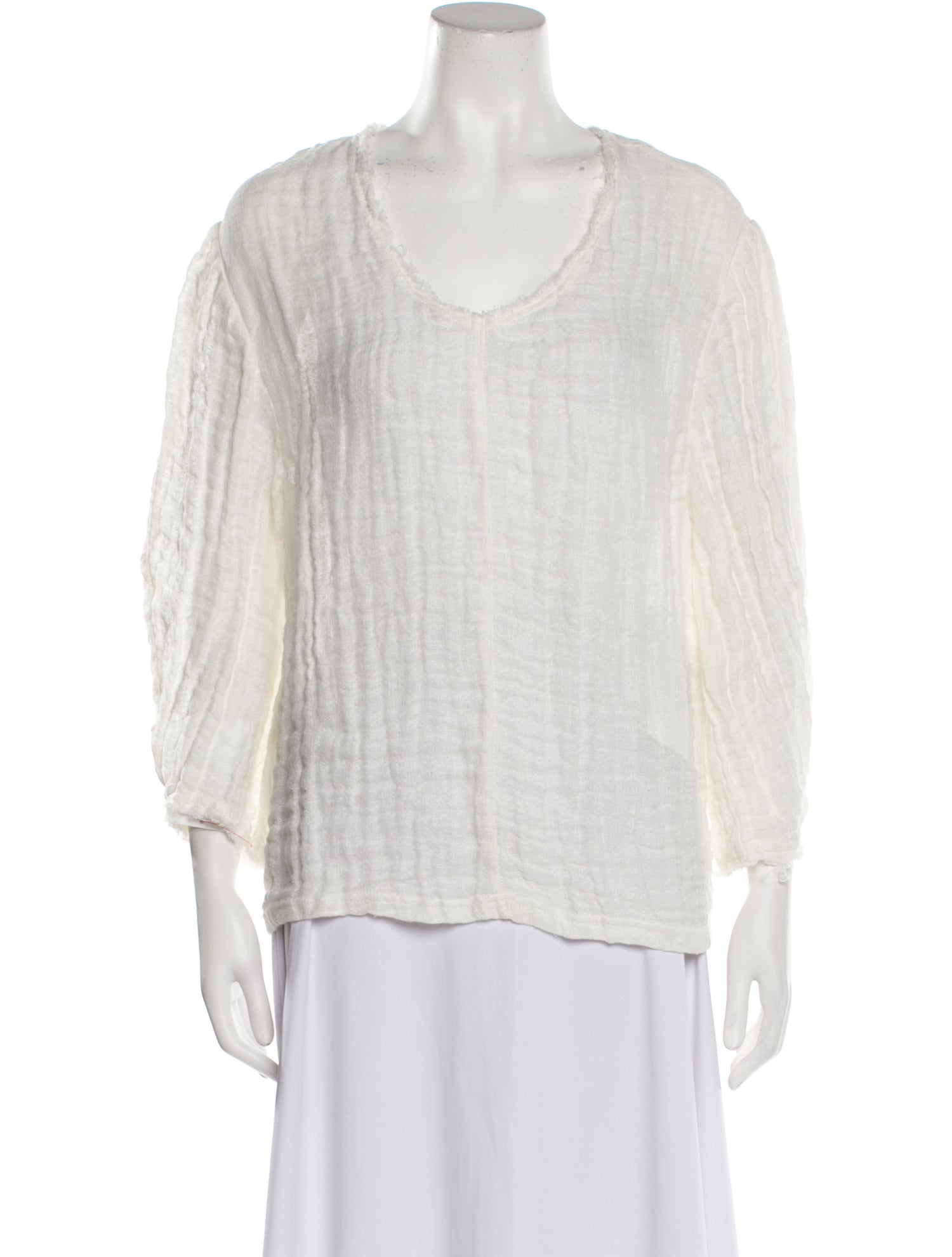 By Malene Birger Linen Scoop Neck Blouse