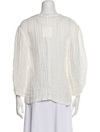 By Malene Birger Linen Scoop Neck Blouse