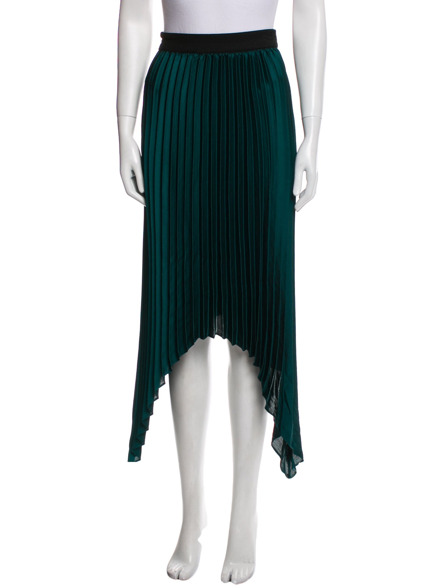 By Malene Birger Pleated Accents Midi Length Skirt